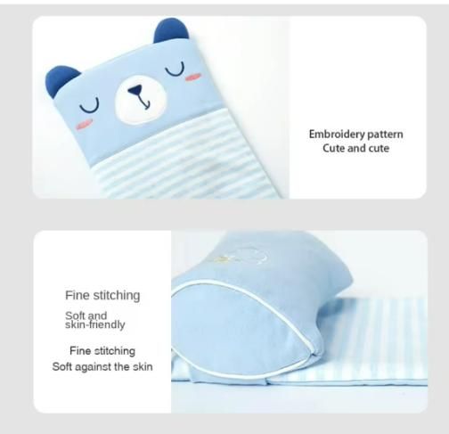 Soft Cotton Baby Pillow – Prevents Flat Head Syndrome