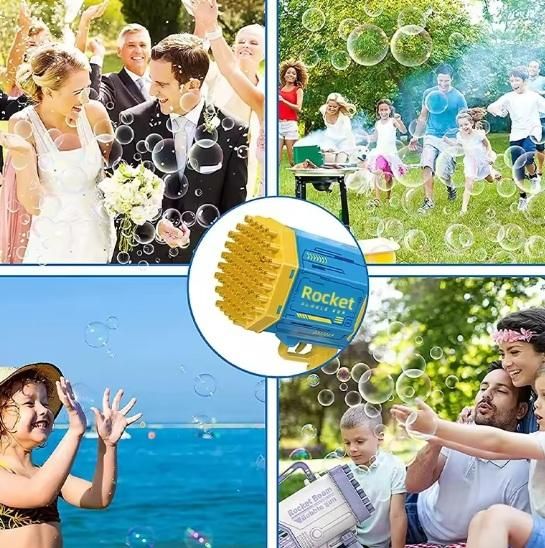 Bubble Gun Machine for Kids | Automatic Soap Bubble Blower Toy with LED Lights & Music | Fun Outdoor & Party Game for Children