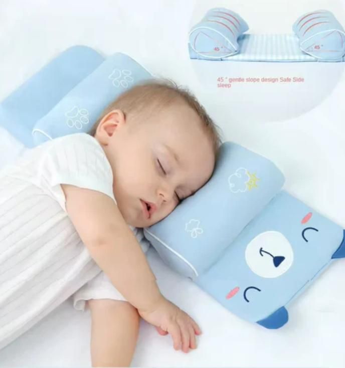 Soft Cotton Baby Pillow – Prevents Flat Head Syndrome