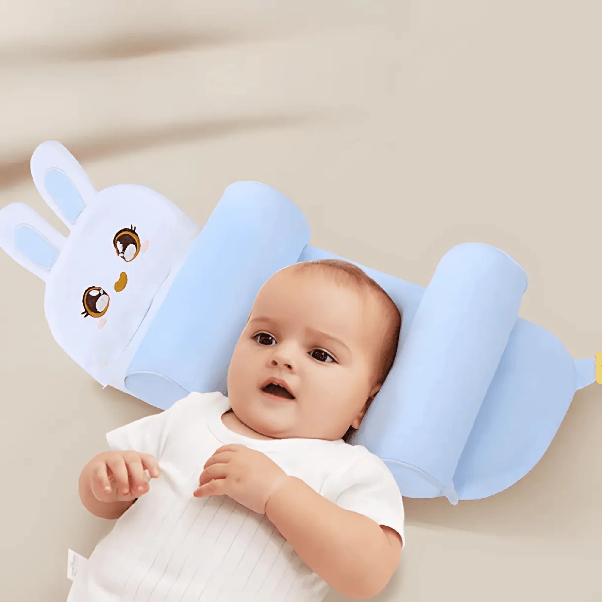 Soft Cotton Baby Pillow – Prevents Flat Head Syndrome